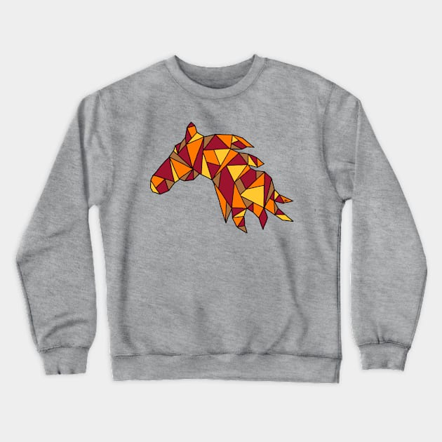 Geometric Horse Crewneck Sweatshirt by HLeslie Design